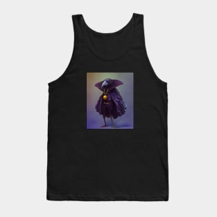 Raven in a Halloween costume Tank Top